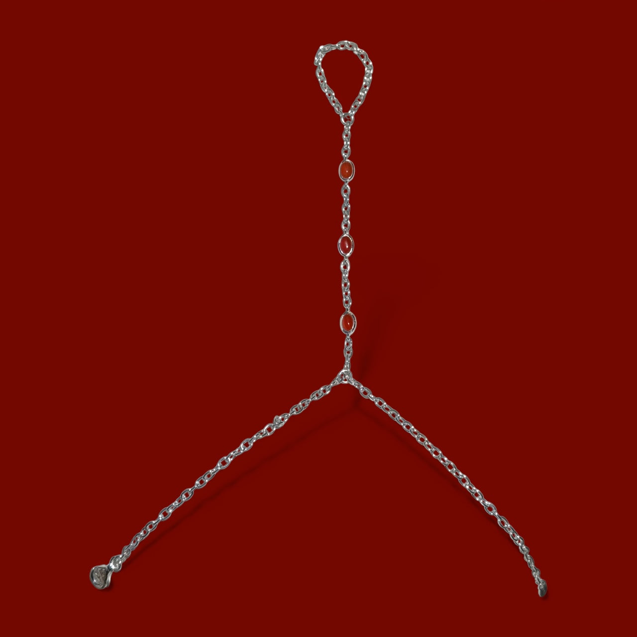 Cabochon Gemstone Hand chain