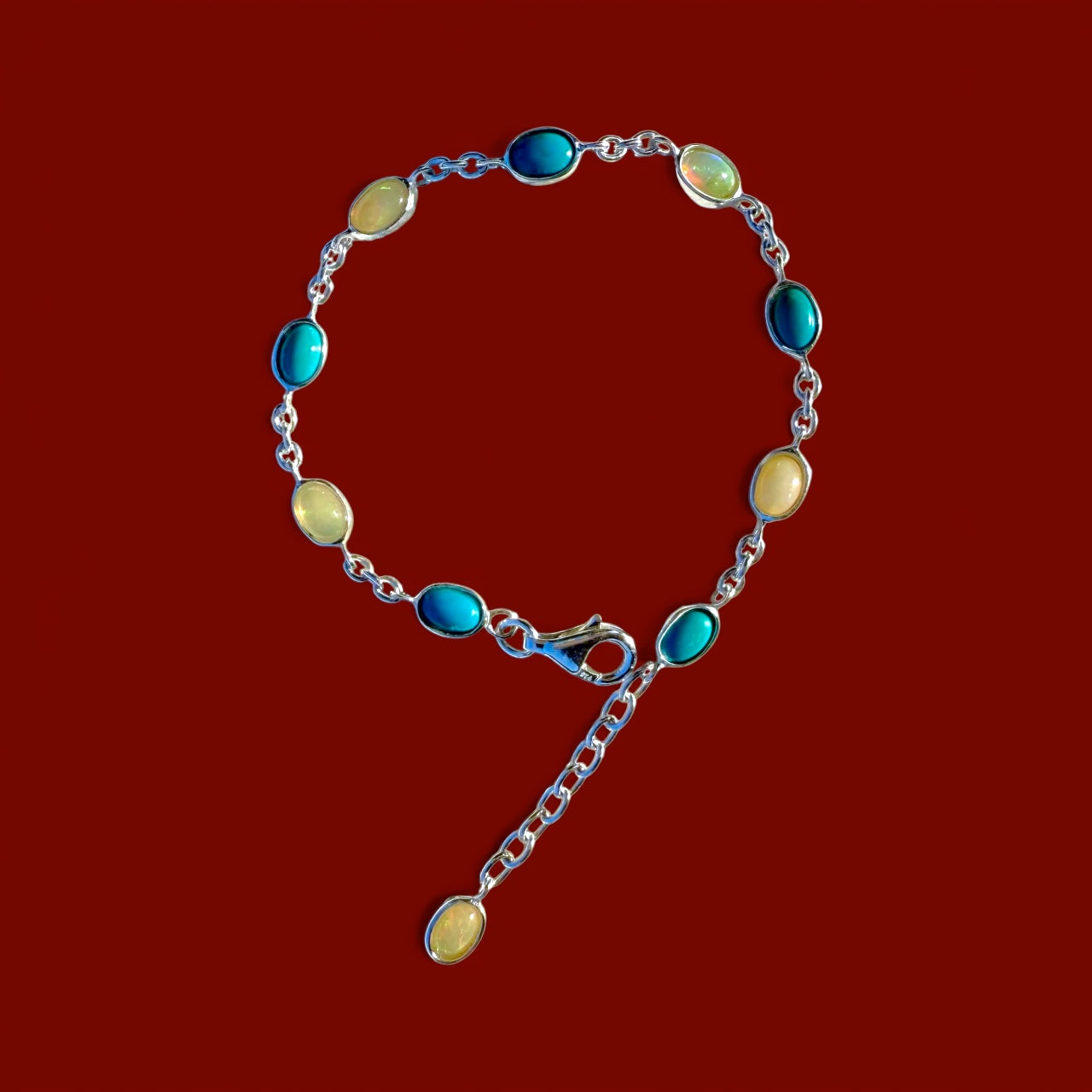 Turquoise + Opal bracelet
