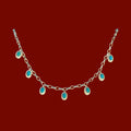 Turquoise Enamel Necklace