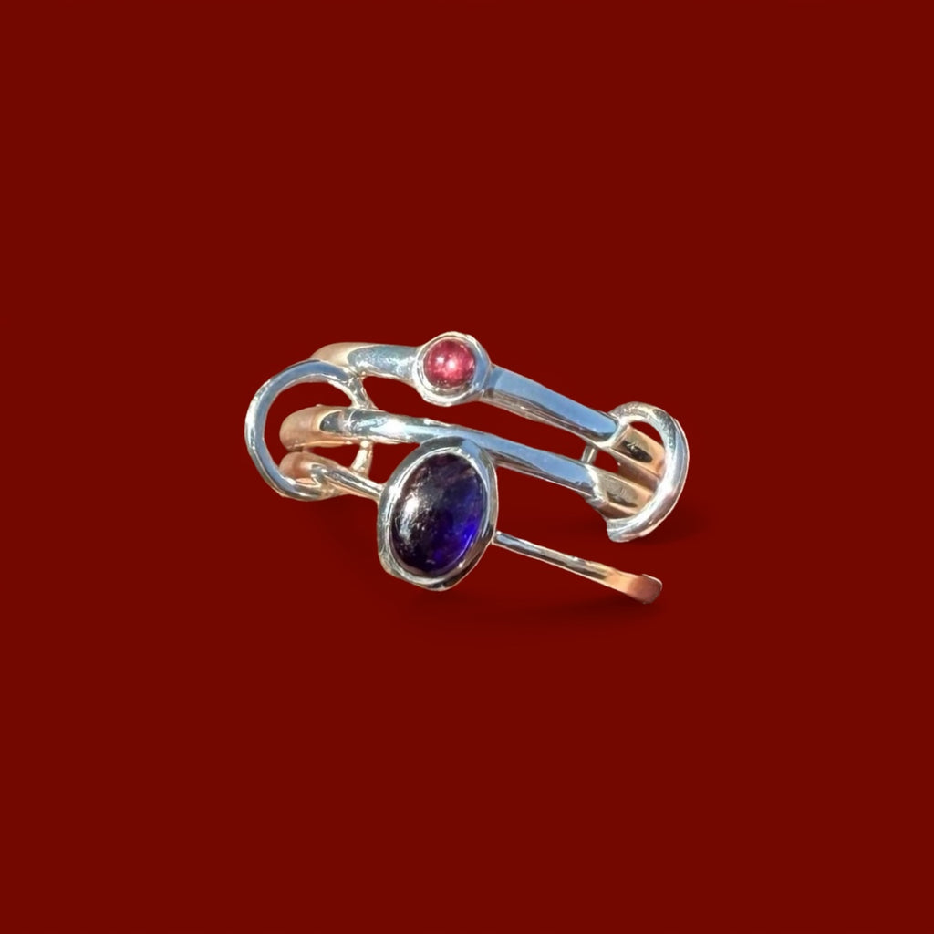 Mix Gem Jump Ring