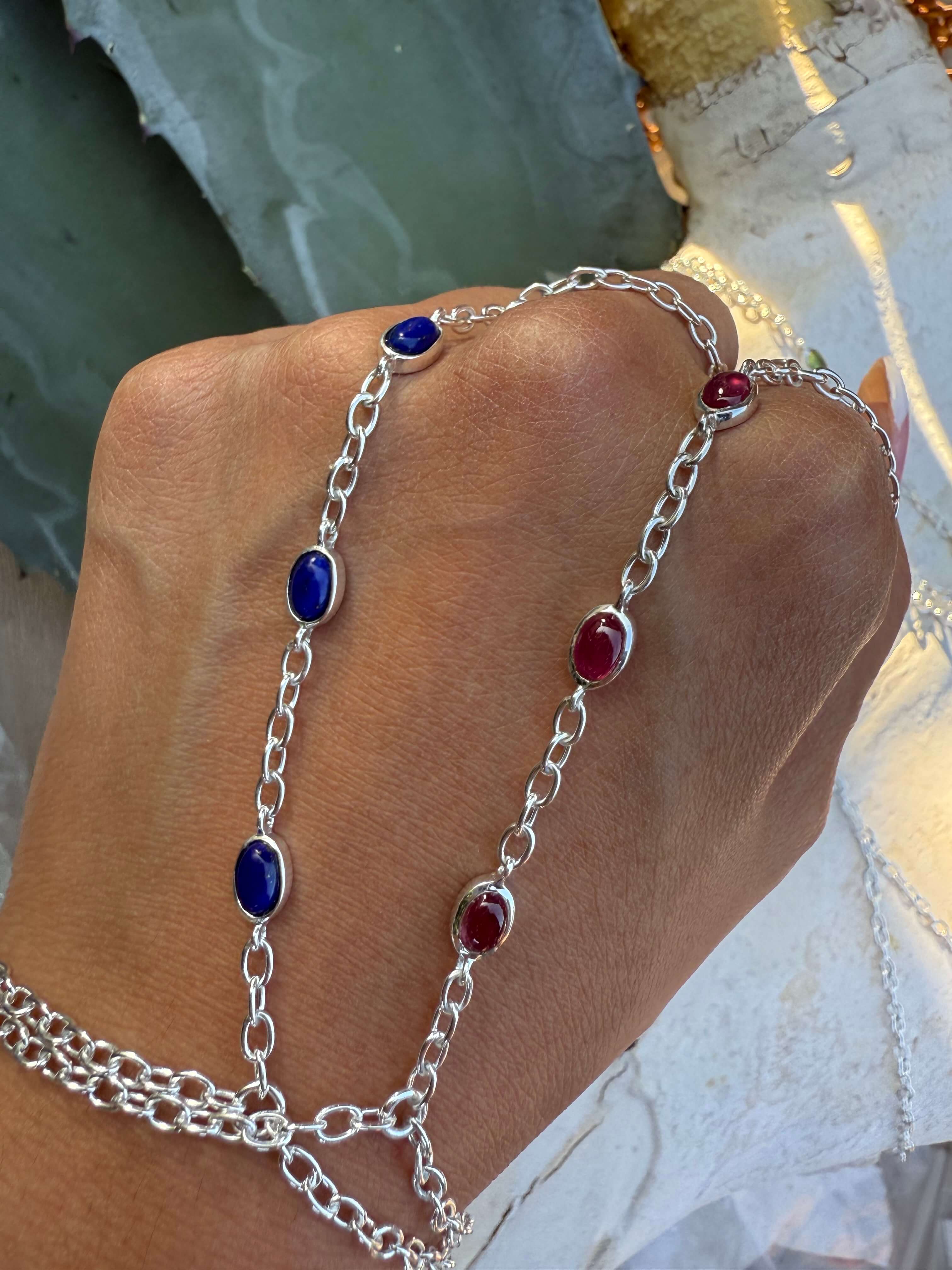 hamdchain blue sapphire and ruby